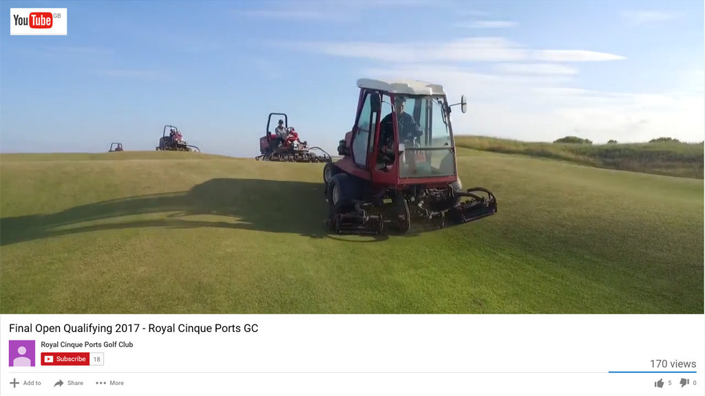 Royal Cinque Ports Open Qualifying preparation YouTube video